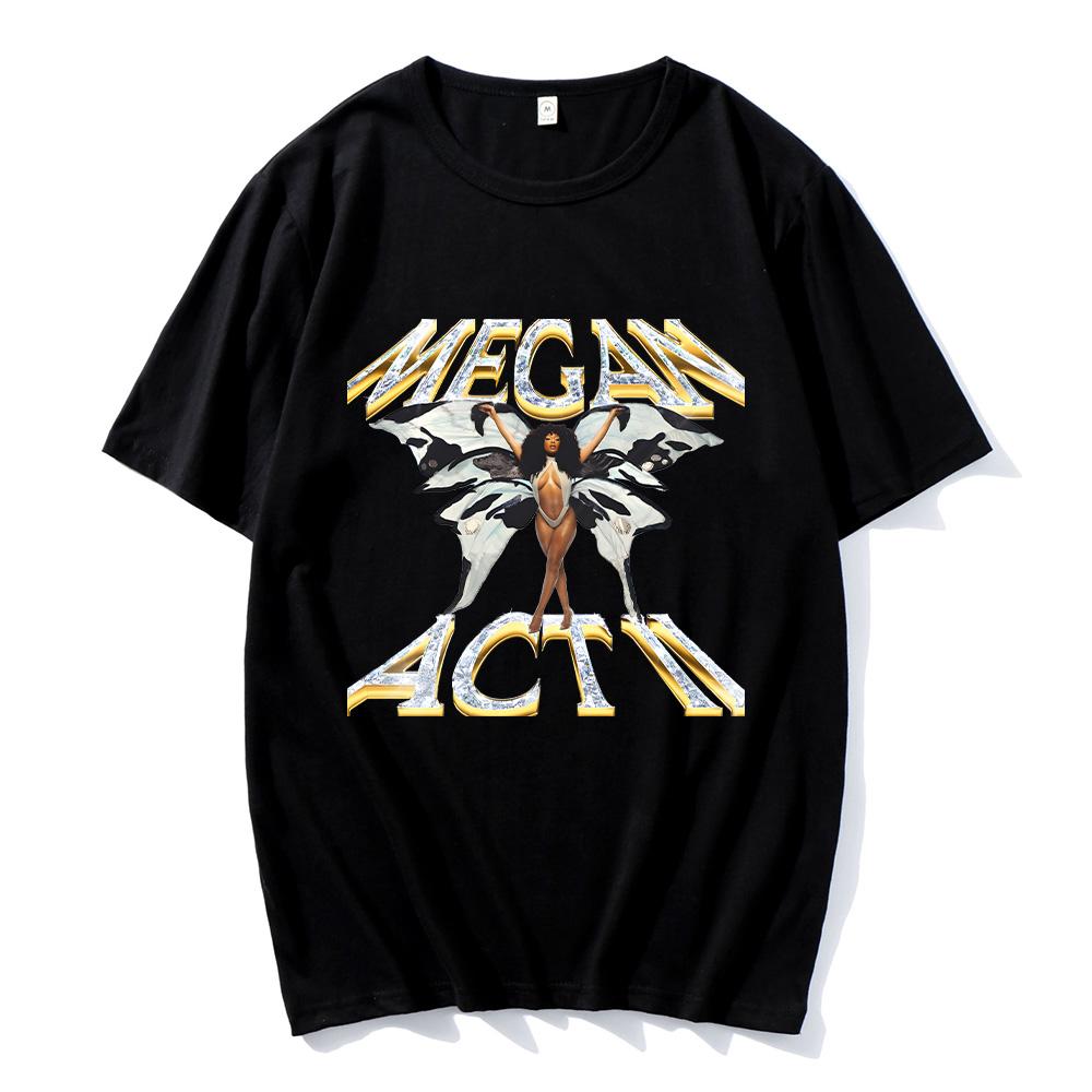 

Megan Thee T-shirts Stallion MEGAN Act Ll Deluxe LP New Design Tshirts Chic Women Cotton Tees Summer New Y2K Tops Casual Clothes 2XL