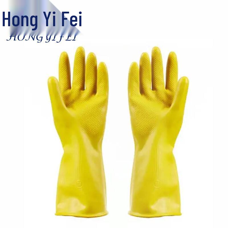 Hongyifei Latex Rubber Waterproof Work Gloves