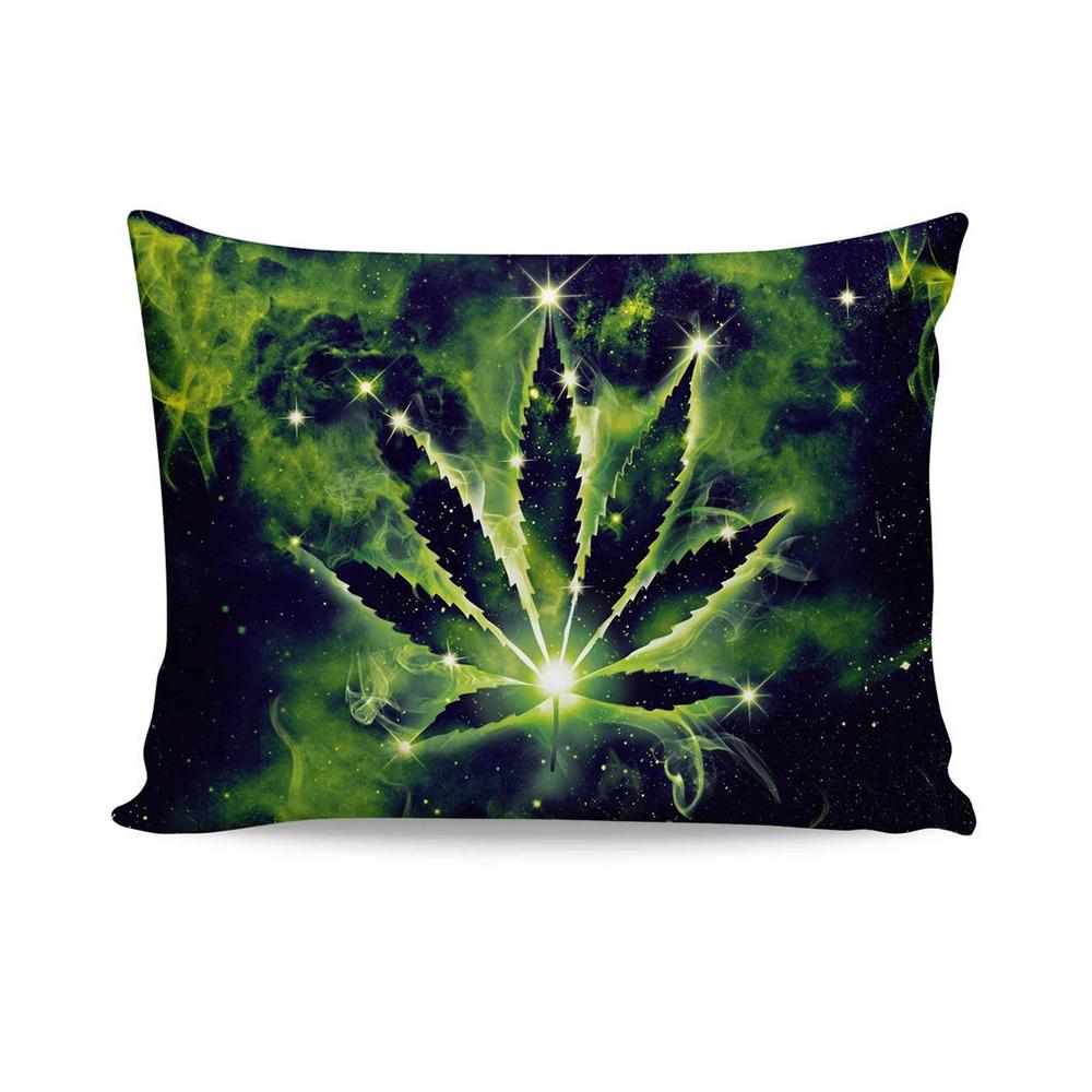 

Наволочка с 3D принтом Weed Constellation, полиэстер, декоративные наволочки, наволочка