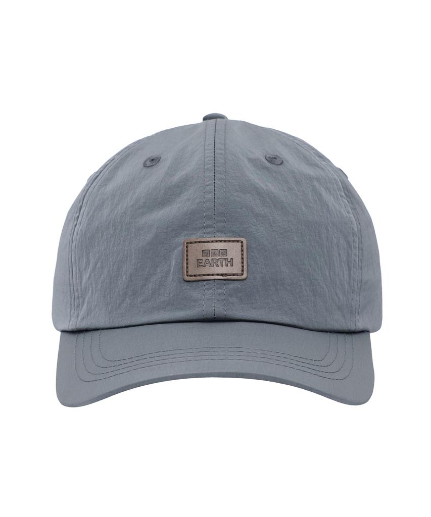 BBC EARTH Leather Logo Ball Cap Ash Blue