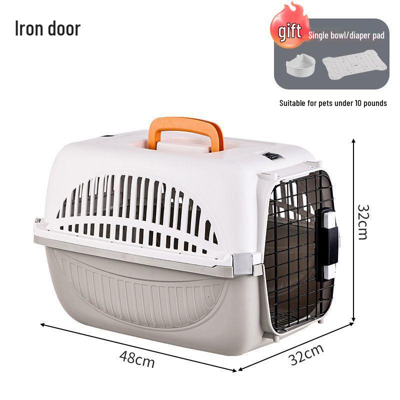 Pet Airline Carrier: Portable, Breathable Travel Cage for Cats and Dogs