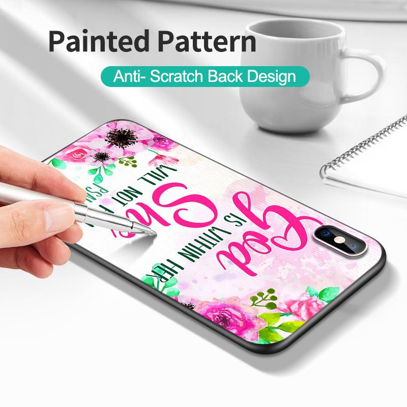 Black Tpu Case For Oneplus 8 Pro 8t 9 9R Nord 2 Ce N10 N100 N200 4G 5G  Bible Quotes