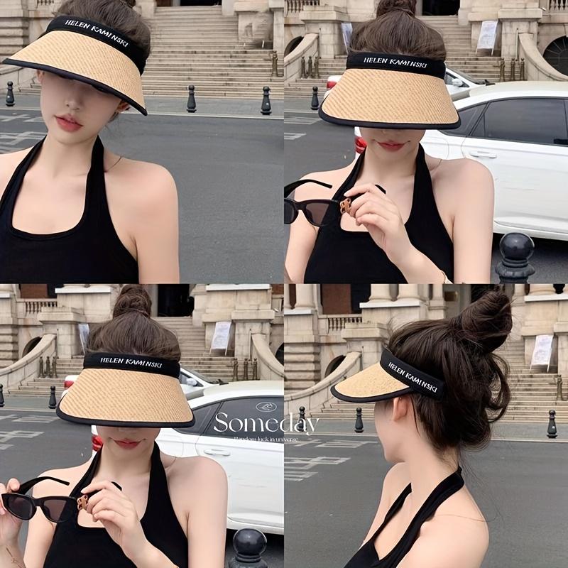 1Pcs Fashionable and Handsome Women's Outdoor Sun Hat, Empty Top Hat. Women's Sun Hat. Sun Hat Suitable for Outdoor Camping and Sports.