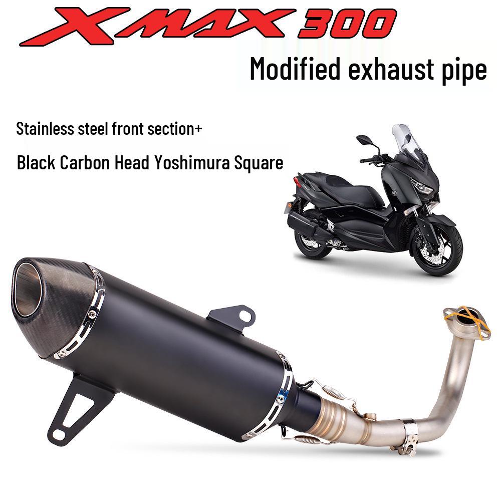 XMAX300 Motorcycle/Scooter Exhaust System – Stainless Steel Front, Yoshimura Akrapovič SC Rear