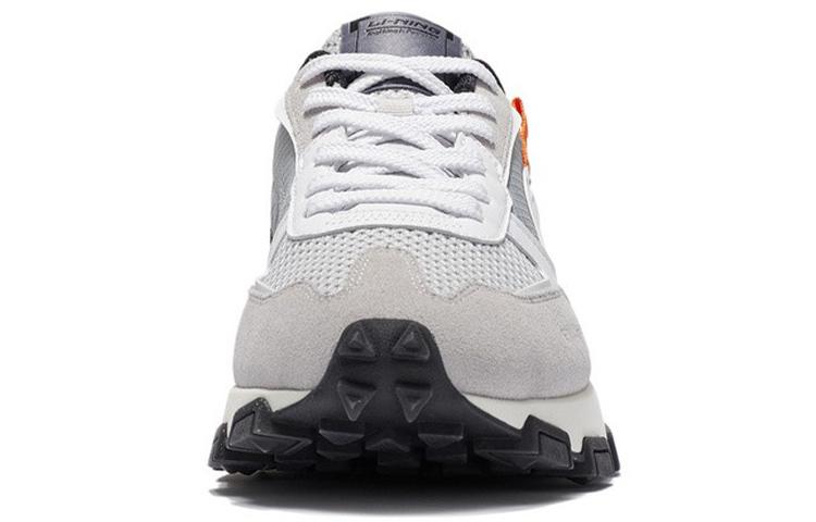 Li Ning Classic Cushioning Low Top Sports Casual Shoes Men's Gray White AGCS093-1