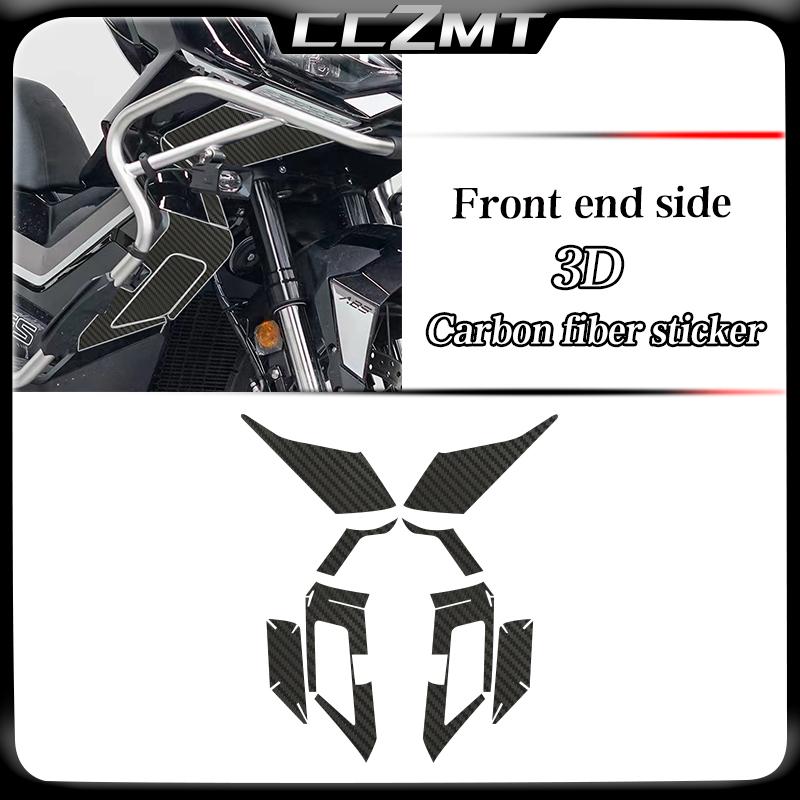For ZONTES ZT368G 368 G 368-G 368g 2024 3D Carbon fiber fuel tank sticker body film protection sticker modified accessories