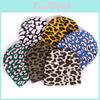 Leopard Print Acrylic Beanie With Oversized Shape Trendsetting Looks Decoration