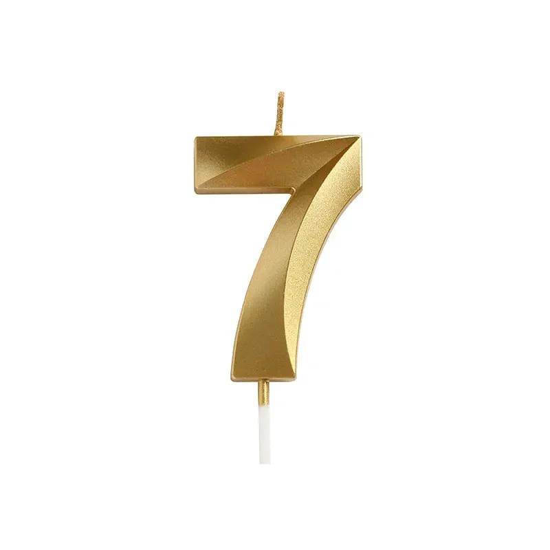 Birthday Wedding Anniversary Dessert Cake Decorating Supplies, 10pcs Birthday Number Candle Party Cake Decorating
