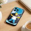 The D-Simpsons Cartoon Phone Case For iPhone 17 16 15 14 13 12 Max Plus Silicone Black Cover