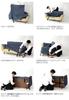 Cellutane Sofa Cover, Wa-Raku No Goku, 2-Seater, Denim-Style Ash Gray, D01f-606GRY