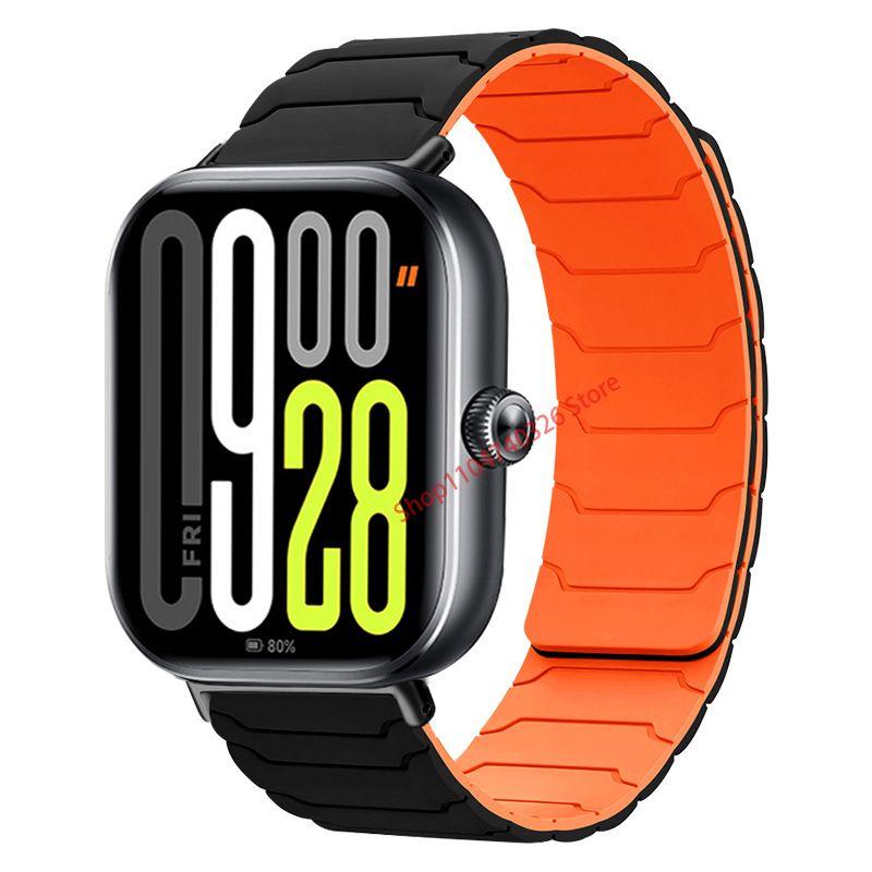 

Magnetic Sports Strap For Redmi Watch 5 4 Silicone Replacement Band For Xiaomi Mi Band 9 Pro/Mi Band 8 Pro Bracelet Accessories For Mi Band 9 8 Pro