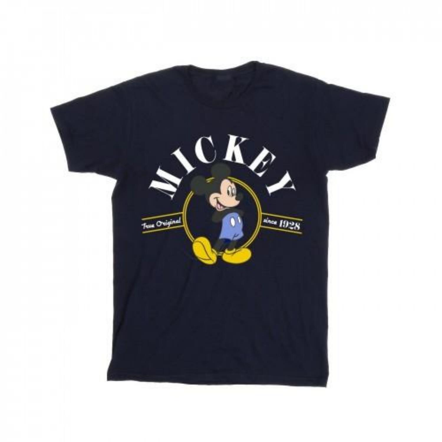 

Disney Womens_Ladies Mickey Mouse True Original Cotton Boyfriend T-Shirt S чёрный