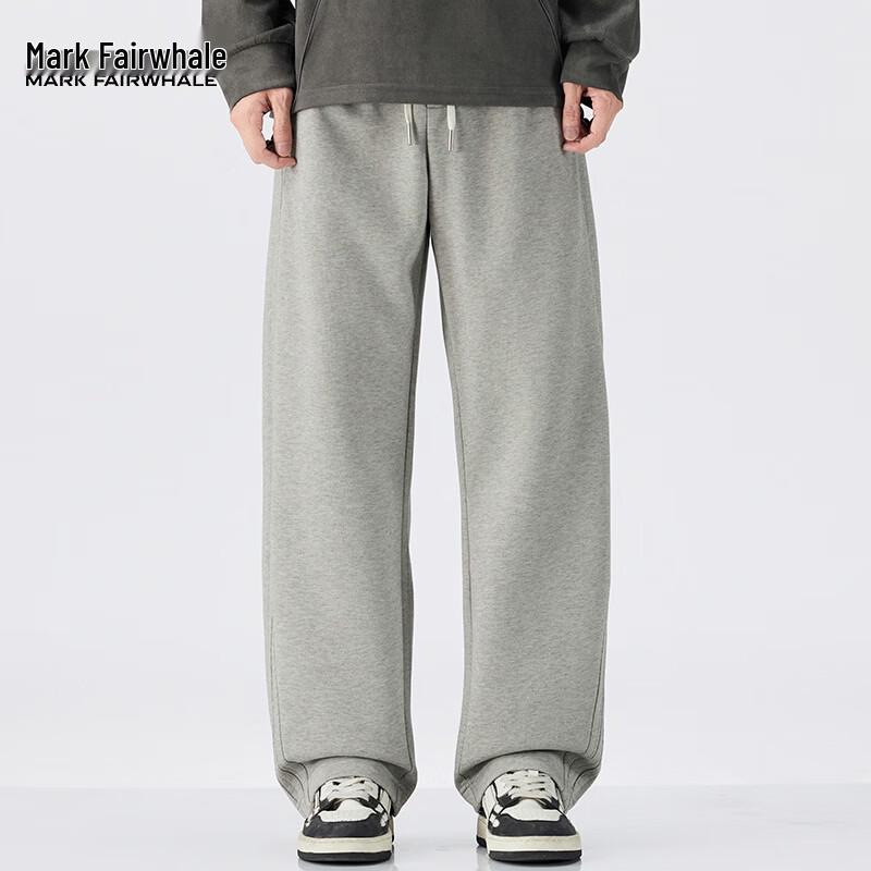 MARK FAIRWHALE Men's Loose Fit Wide Leg Sweatpants