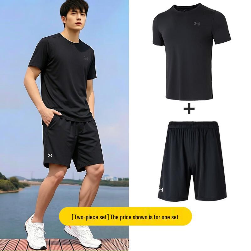 

Мужской комплект: футболка с коротким рукавом и шорты Under Armour Men XXL