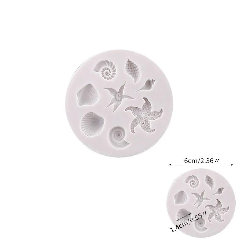 14.2*9.5cm Fish Silicone Mold Seaweed Coral Fondant Sugarcraft Forms Cake Decorating Tools Chocolate Candy Pastry Decorating