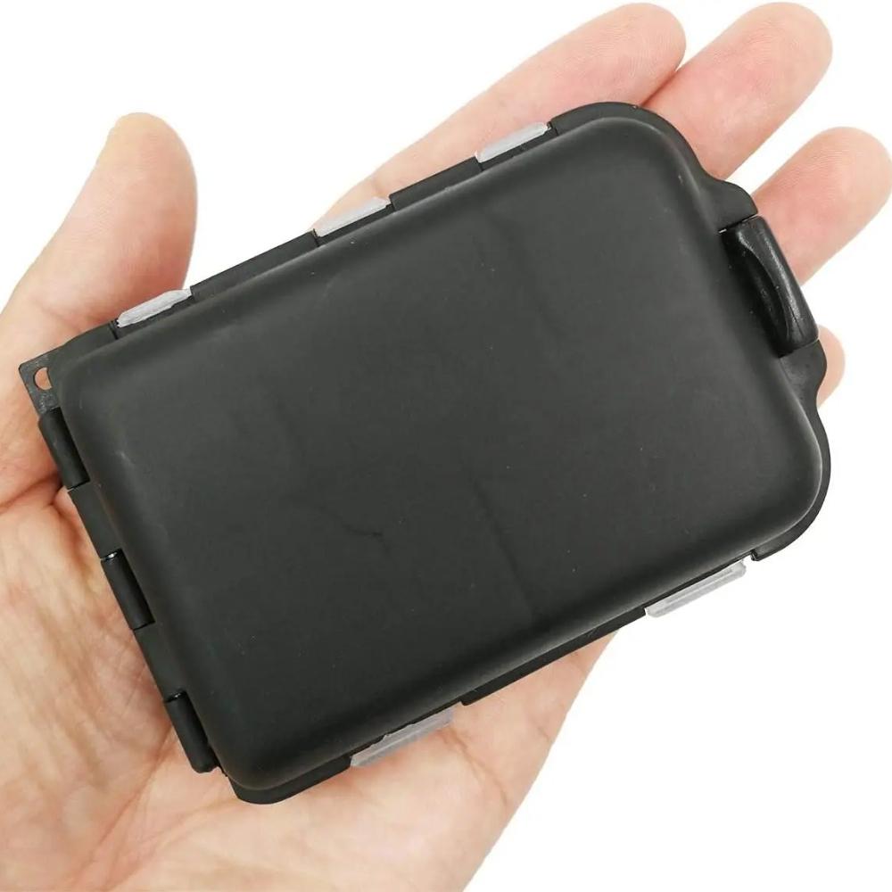 10 Compartments Mini Fishing Tackle Box Fish Lures Square Case Fishing Hooks Holder Accessories Baits Plastic Storage