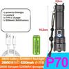 Most Powerful LED Flashlight Rechargeable Torch Lighting 1500M Tactical Lantern Ultra Powerful Flashlight With Usb Charging