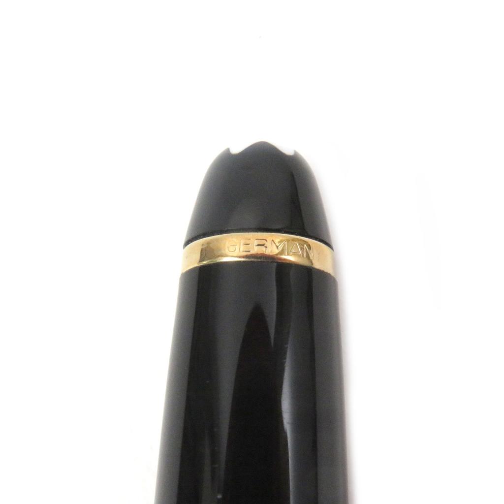 Great MONTBLANC Ballpoint Pen Meisterstck Classic Twist Type Black Gold Mens Used