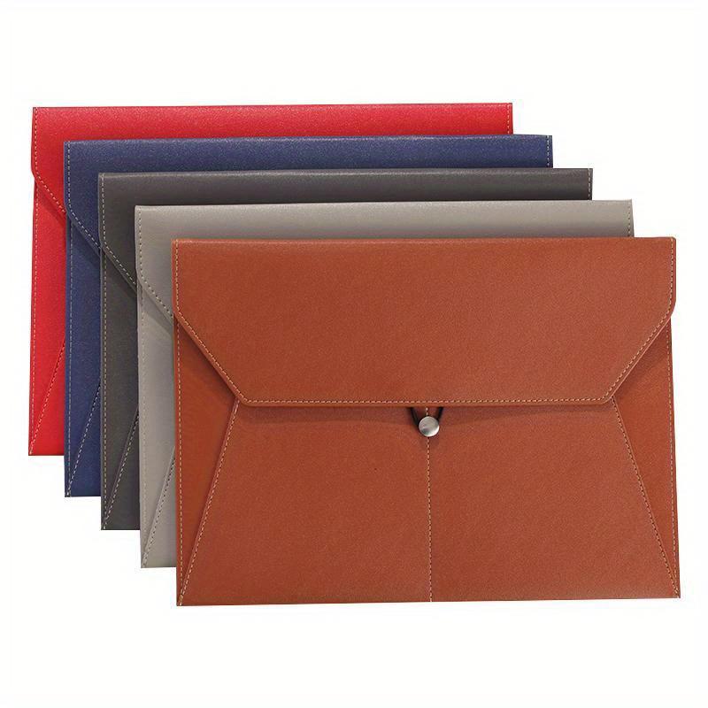 Business Leder Aktentasche A4 Ordner Paket Verdickt Daten Seil Schnalle Wasserdicht Multifunktion Klemmen