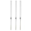 3pcs Makeup  Spatula Color Blending Stainless Steel Transparent Handle Nail Gel Spatula St