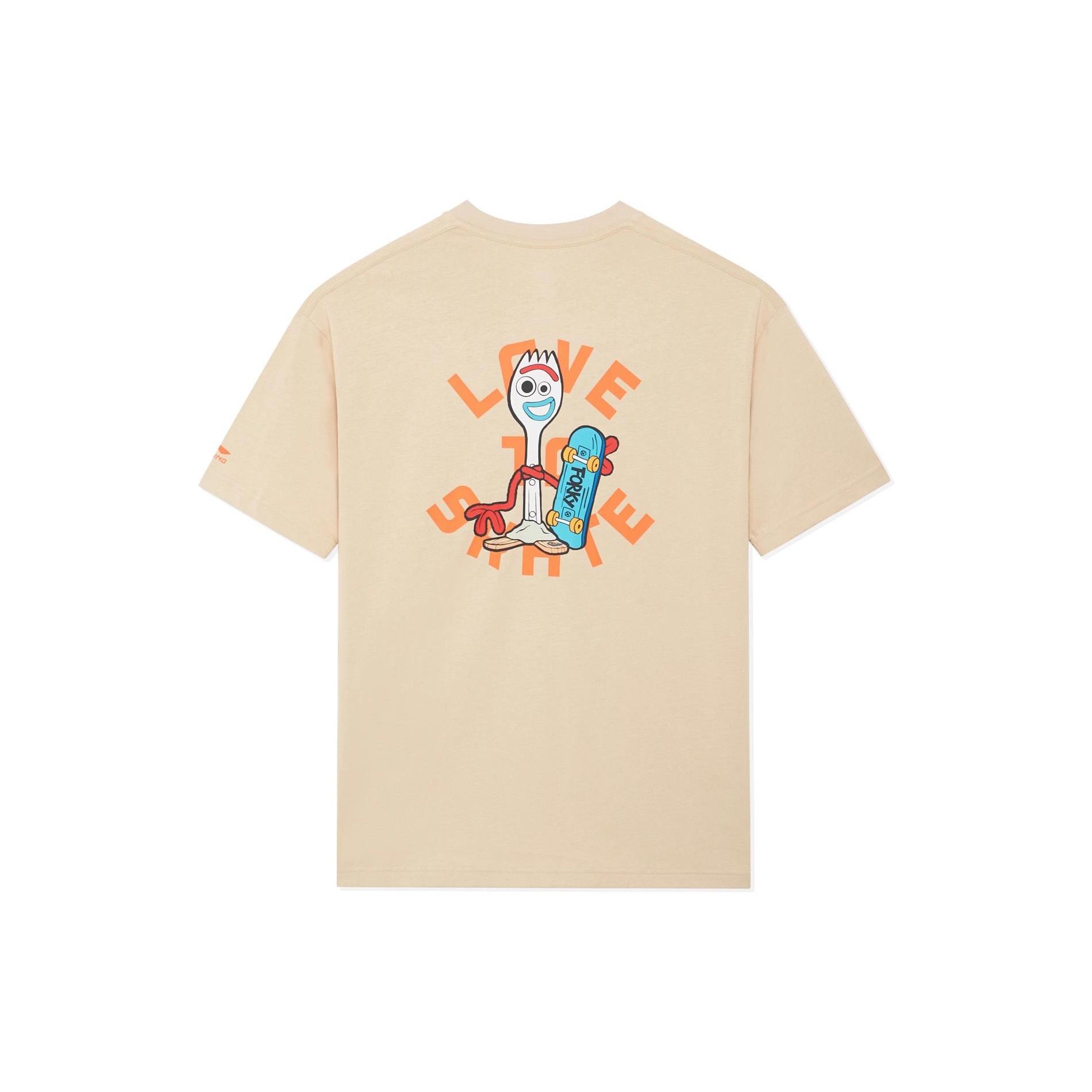 Li Ning x Disney T Shirt Unisex Milk Umber AHSS617-1 M