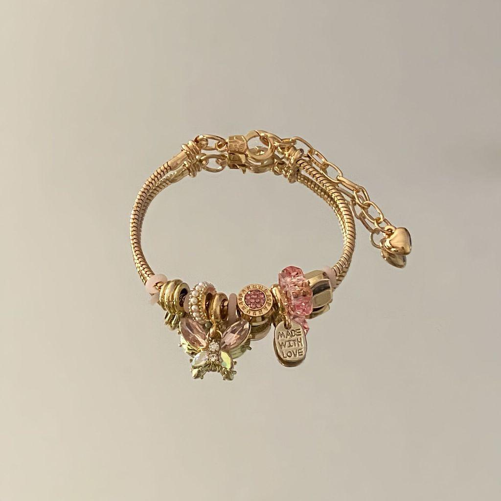 Butterfly Crystal Alloy Bracelet For Women And Men Fashion Jewelry Accessory