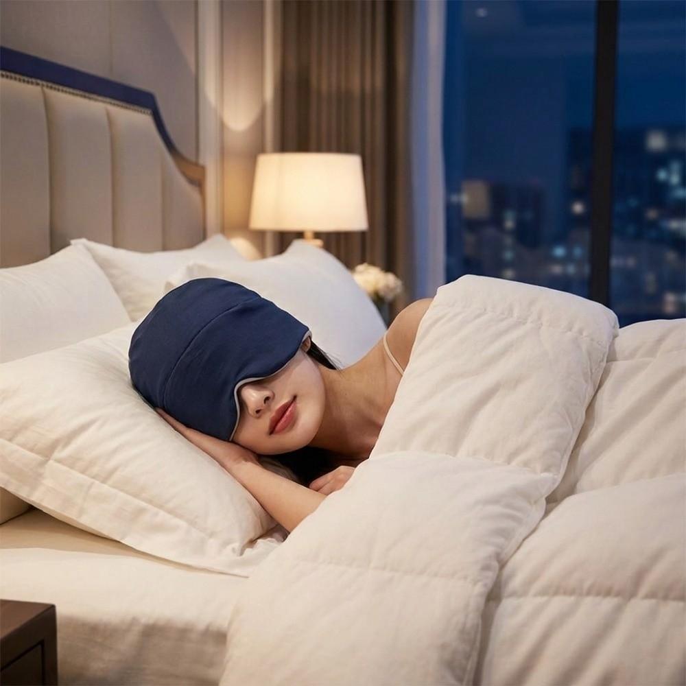 2IN1 Microgravity Deep Sleep Cap Air Conditioning Blackout Sleep Mask Sleep Eye Mask Indoor