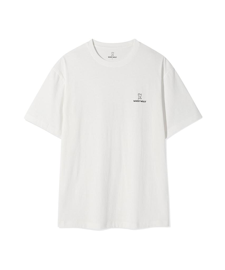 WACKY WILLY [26Ss] 3-Pack Signature Short Sleeve T-Shirt Black/White/Gray