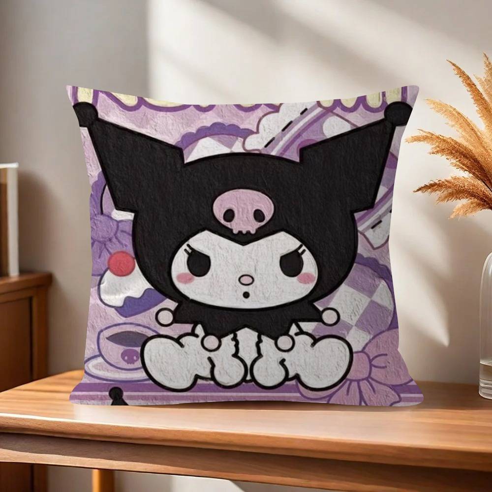 

Pillowcase toon Gift Cushion Cover Bedroom Home Sofa Chair Seat Decor pillow case Anime cartoon KKuromies cute 30x30cm
