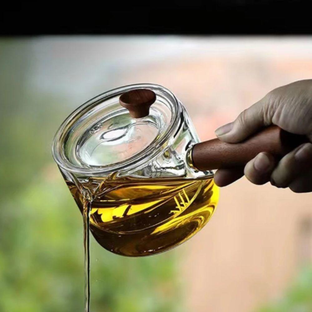 Heat-resistant Glass Teapot Thickened Glass High Borosilicate Glass Borosilicate Glass Teapot Loose Leaf Tea Strainer Filterable