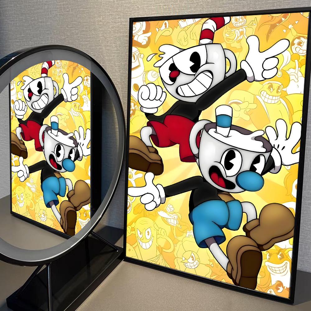 

Мультфильм Игра C-Cuphead Классика Винтаж Плакаты Белая книга Печать Постеры Художественное произведение Kawaii Декор комнаты 21cm×30cm NoFrame