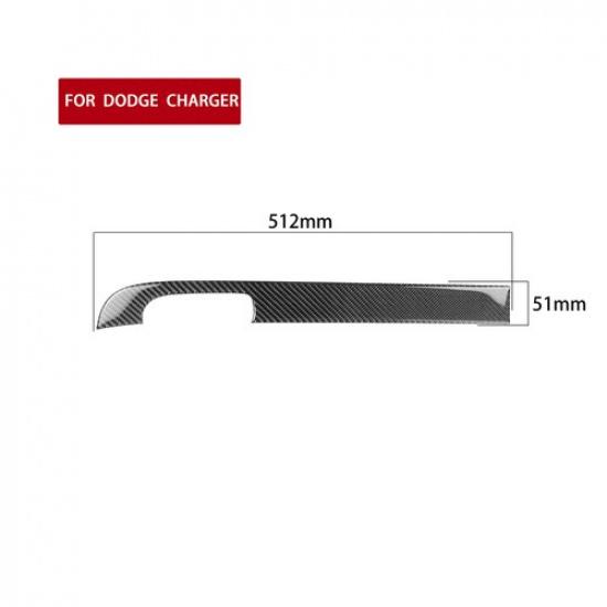 Carbon Fiber Interior Passenger Dashboard Cover Trim For Dodge Charger 2011-2014