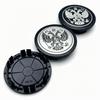 4pcs Russian Coat of Arms Logo Badge Car Wheel Center Caps 75MM Clips 65MM Wheels Hub Cap Rim Hubcaps Dust Cover Car Accessories