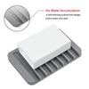 Self Draining Soap Dishes, Silicone Soap Holder, Saver for Shower, Bathroom, Kitchen, Razor, Sponges, Non-Slip Design