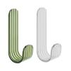 5pcs Transparent Adhesive Wall Hook Bathroom Door Kitchen Towel Hanger Hooks
