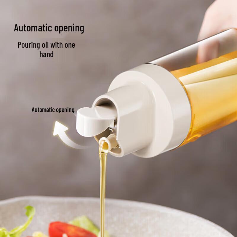 Mecity Automatic Open/Close Glass Oil & Vinegar Dispenser Set