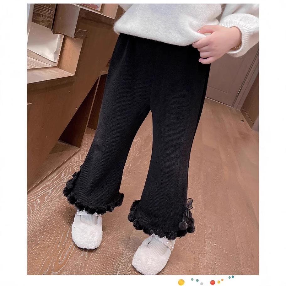 2024 Girls' Fashionable Elastic Leggings: Autumn/Winter Wear