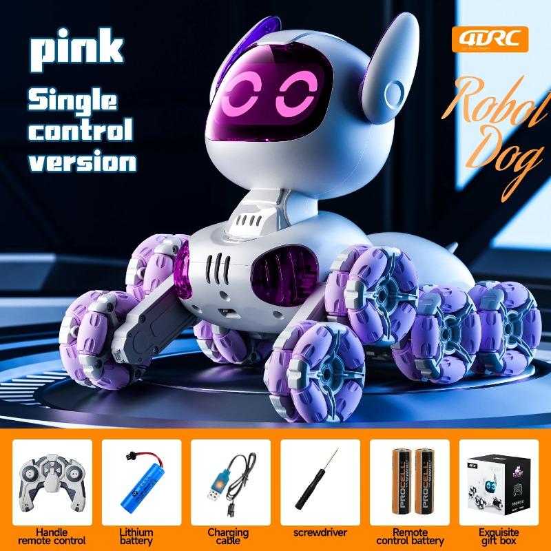 Interactive Smart Robot Dog Toy Car Y9 w/ 8 Wheels & Remote - Electric Robotic Pet Companion Gift for Boys Children