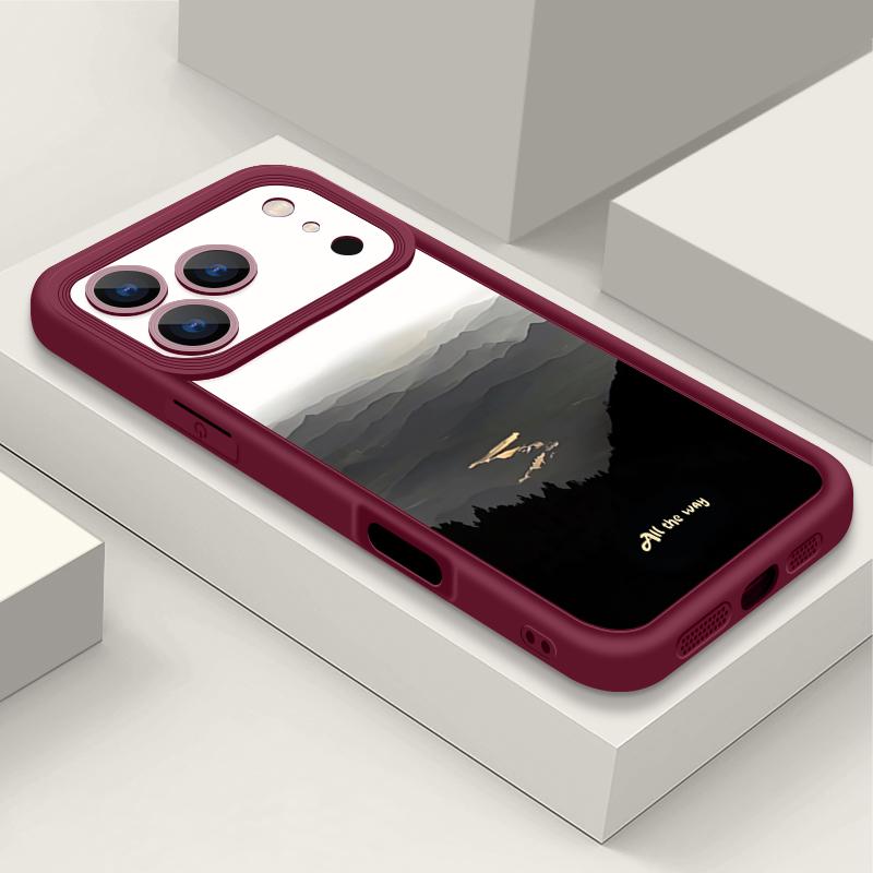 Ink Painting TPU Phone Case For iPhone Air 16e 17 16 15 14 Pro Max 13 12 Pro 15 16 14 Plus Shockproof Soft Silicone Cover Fundas