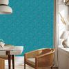 Wallpaper Turquoise Ornaments with 3D Effect for Living Room and Bedroom 50x1000