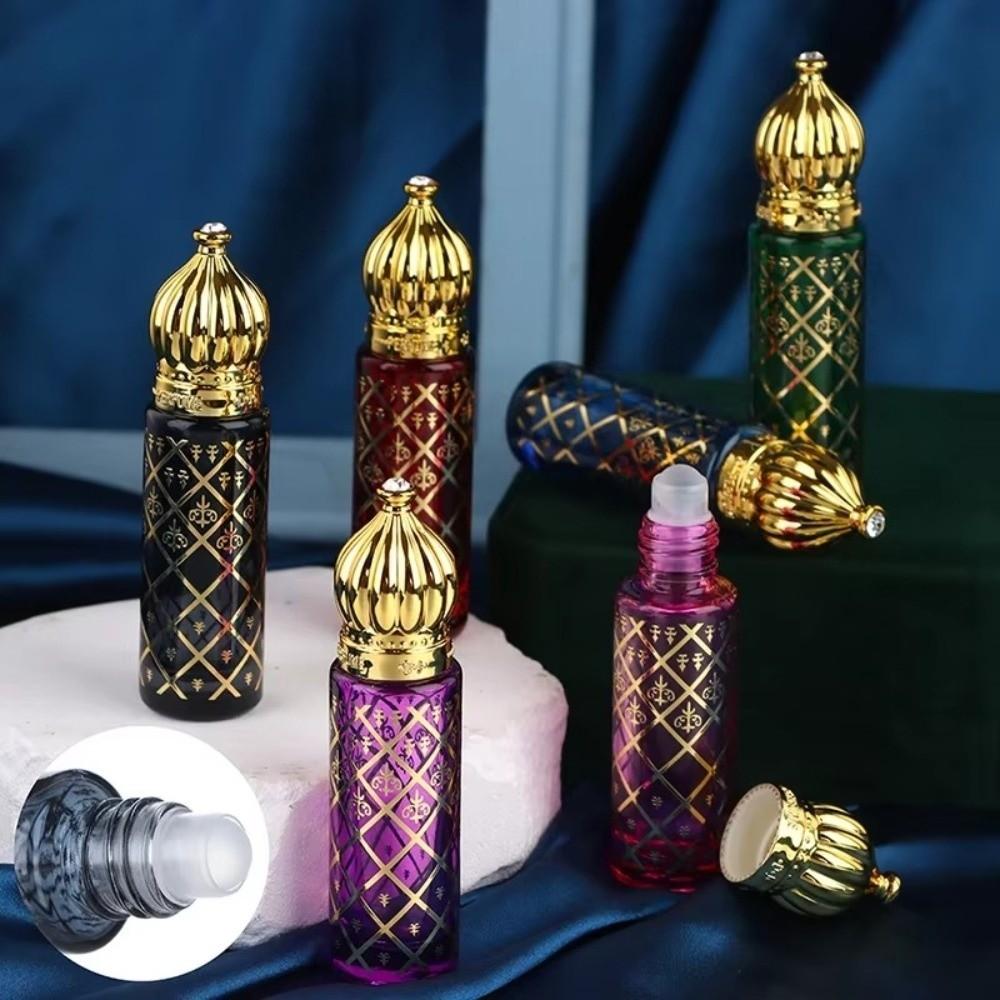 Glass Empty Perfume Bottle Color Packaging Portable Glass Bottle Roll-on Bottle  Travel Accessorie