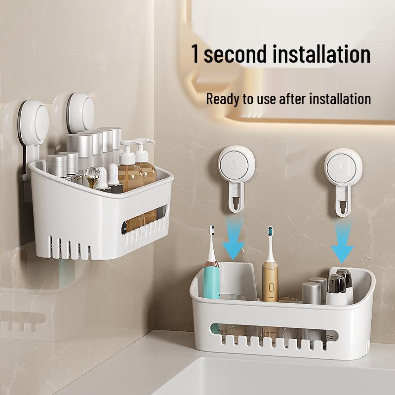 Taili Bathroom & Kitchen Suction Cup Storage Rack