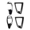 2PCS ABS Carbon Fiber Gear Shift Knob Cover Trim Panel Frame For BMW 1 2 3 4 Series F20 F21 F22 F23 F30 F31 F34 F35 F32 F33 F36