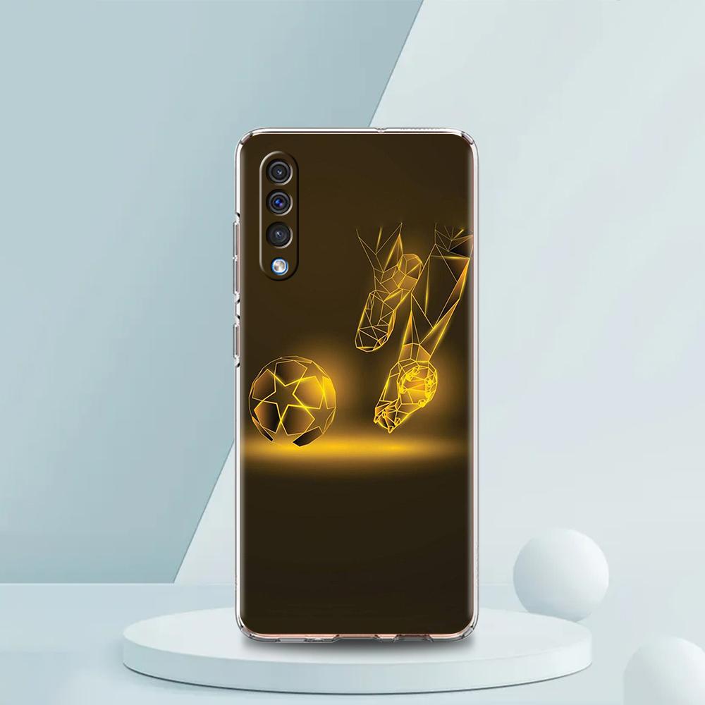 Football Sport Soccer Transparent Phone Case for Samsung Galaxy A12 A50 A52 A70 A40 A10 A20 A30 A02 A03S A04 Cover Silicon Shell