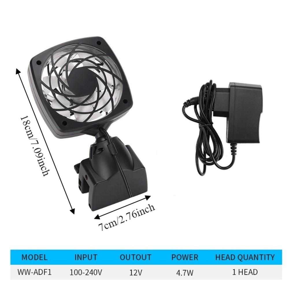 Single Head Aquarium Chiller Fan Adjustable Angle Aquarium External Fan  Fishbowl