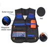 Kids Tactical Vest Kit with Goggles Wrist Strap Face Protector Tank Top Adjustable Protective Indoor Outdoor Shooting-Tactical Set Boys