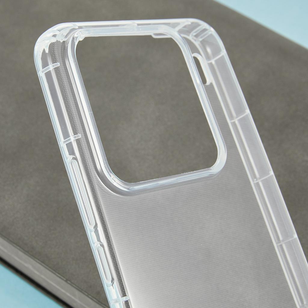 For Xiaomi 15 Pro Case Transparent TPU Phone Back Cover Airbag Protection