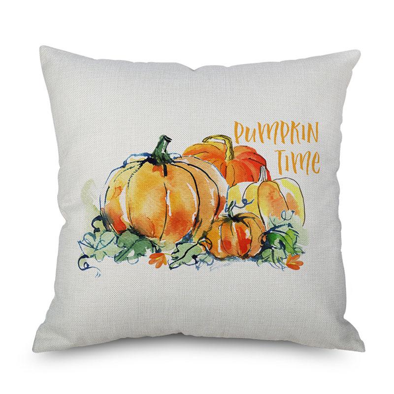 Thanksgiving Throw Pumpkin Pillow Cover Pillowcase Decorative Sofa Cover Cushion
