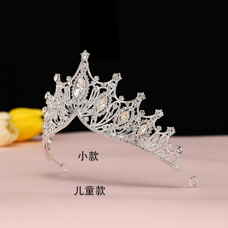 Bride's Crown Headband Wedding Korean Birthday Gift Adult Gift Crystal Crown Princess Dress Hair Accessory