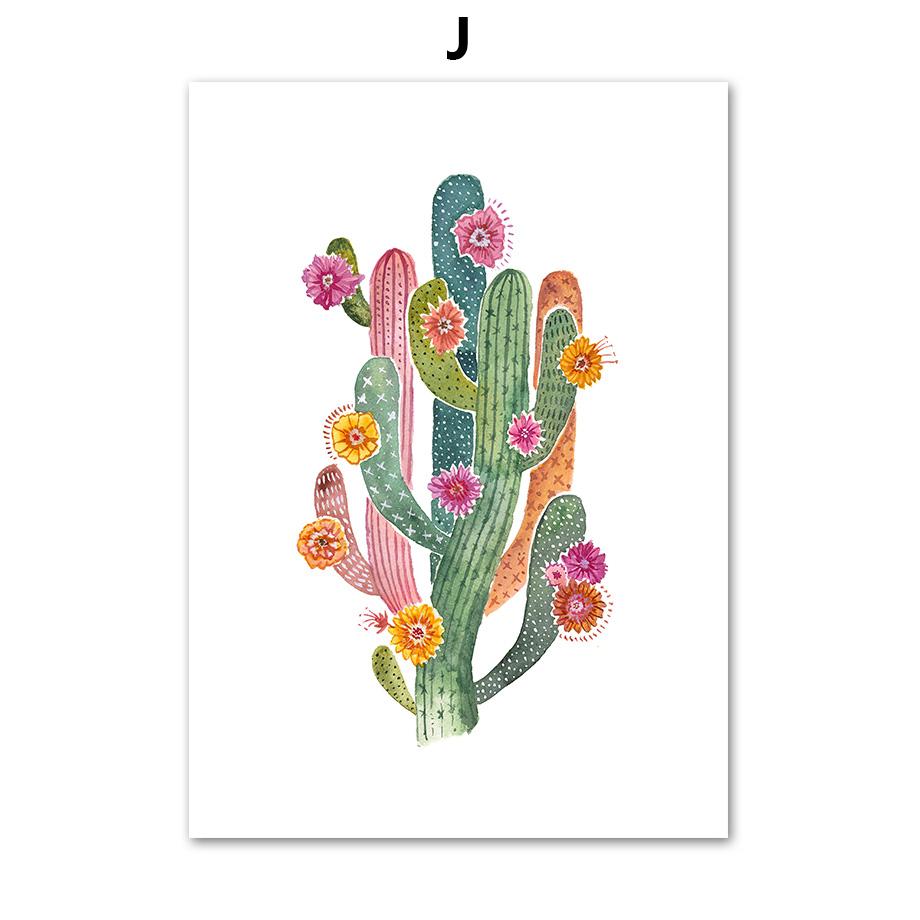 Boho Sun Cactus Banana Tree Women Leopard Wall Art Canvas Painting Nordic Posters And Prints Wall Pictures For Living Room Decor